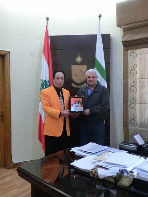 with Mayor of Tripoli